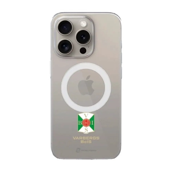 Phonecases3D iPhone 16 Pro Max Varbergs BoIS Clear case (MagSafe) -mobilcover, hvid billede 1