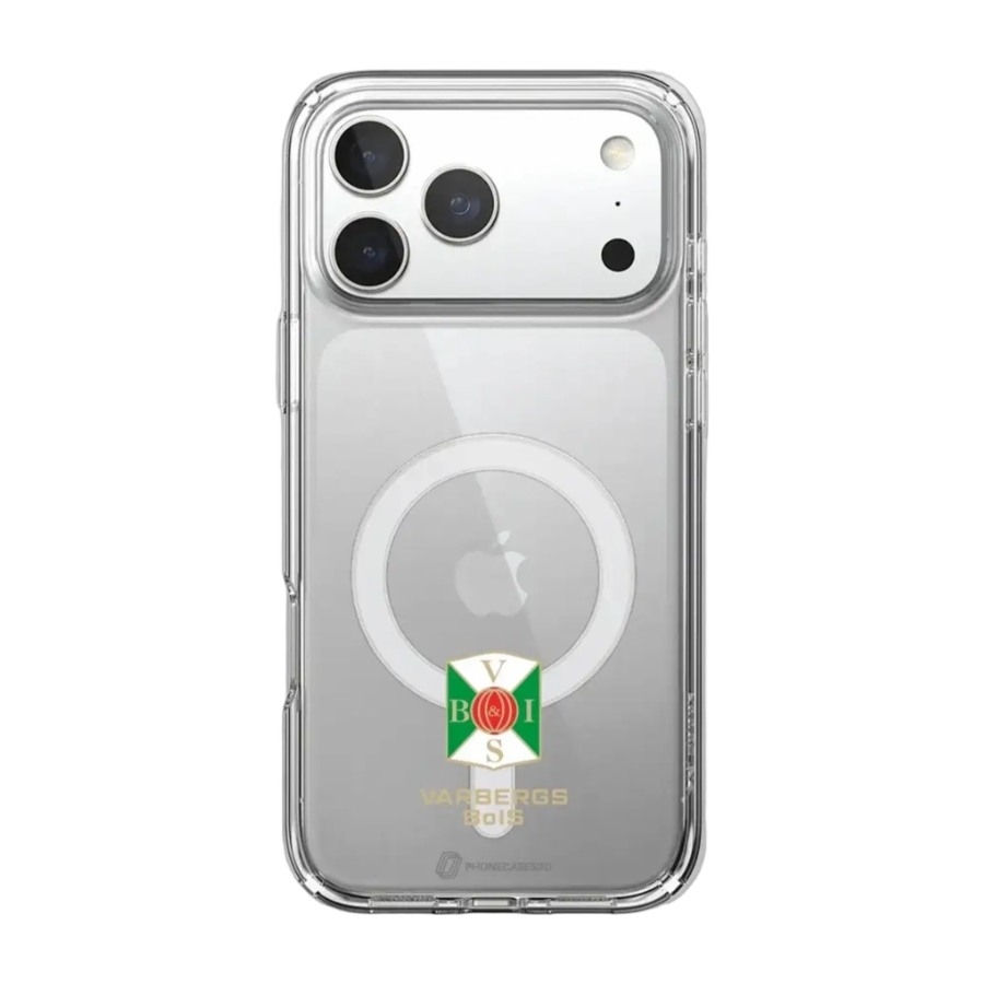Phonecases3D iPhone 17 Pro Max Varbergs BoIS Clear case (MagSafe) -mobilcover, hvid billede 1