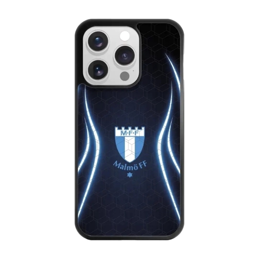 Phonecases3D iPhone 16 Pro Malmö FF 3D mobilcover, sort billede 1