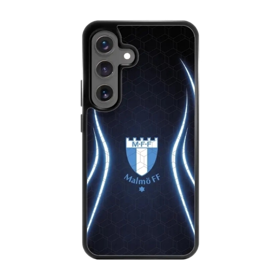 Phonecases3D Samsung Galaxy S25 Malmö FF 3D mobilcover, sort billede 1