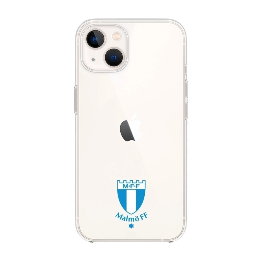 Phonecases3D iPhone 14 Malmö FF Clear case -mobilcover, hvid billede 1