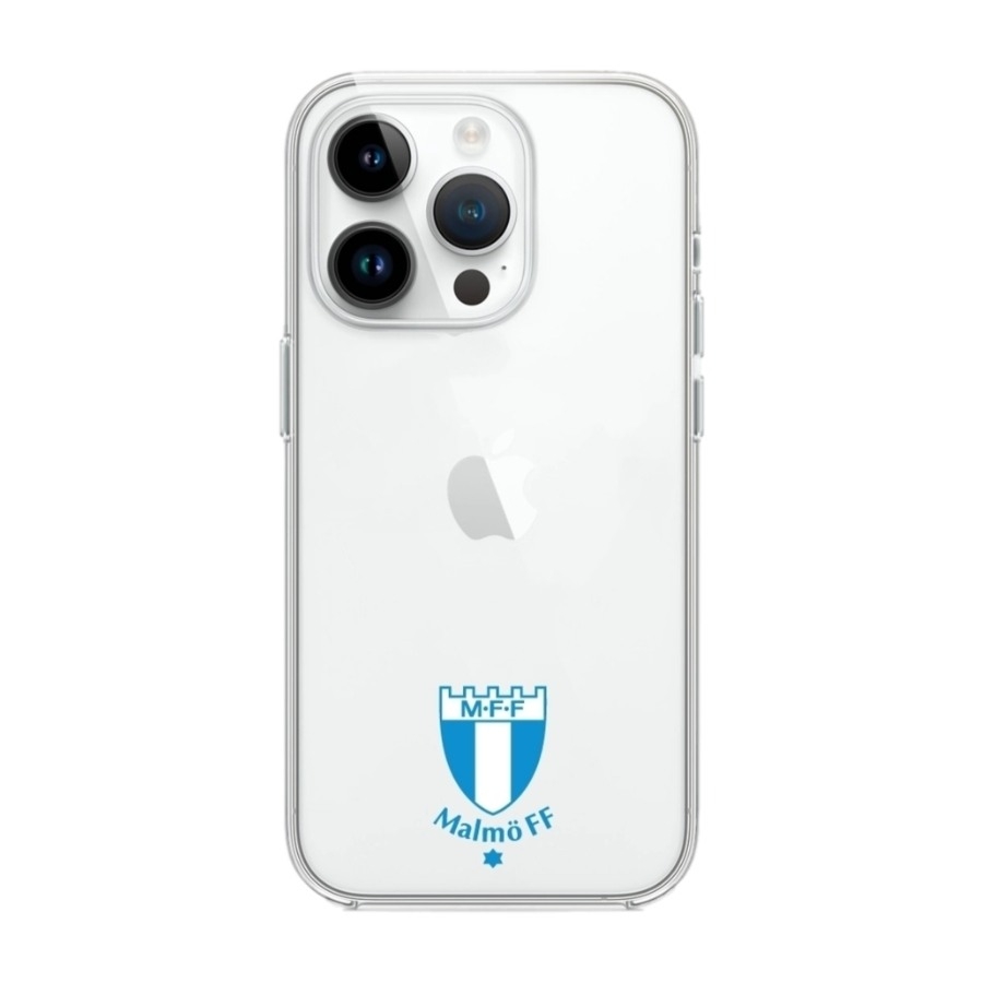 Phonecases3D iPhone 14 Pro Malmö FF Clear case -mobilcover, hvid billede 1