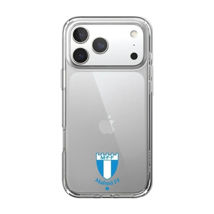 Phonecases3D iPhone 17 Pro Max Malmö FF Clear case -mobilcover, hvid billede 1