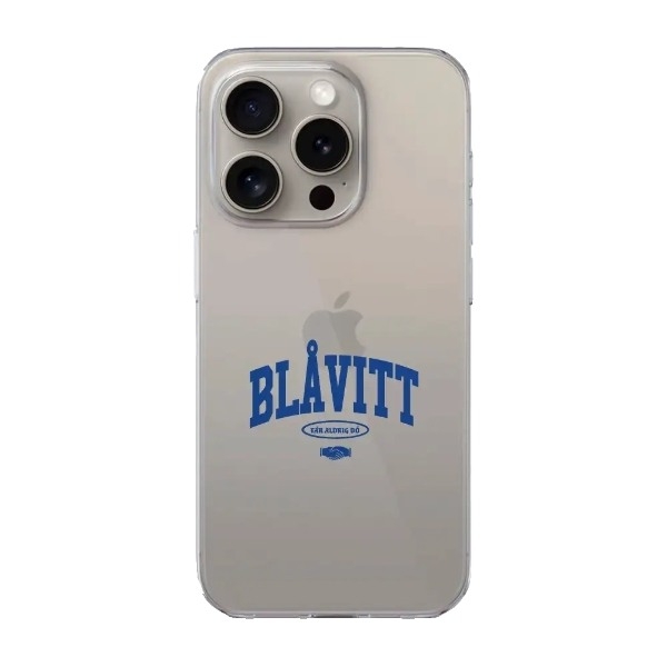 Phonecases3D iPhone 15 Pro IFK Göteborg Clear case -mobilcover, hvid billede 1