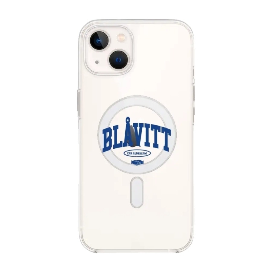 Phonecases3D iPhone 14 IFK Göteborg Clear case (MagSafe) -mobilcover, hvid billede 1