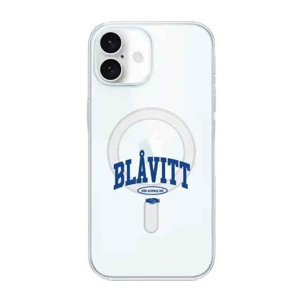 Phonecases3D iPhone 16 IFK Göteborg Clear case (MagSafe) -mobilcover, hvid billede 1