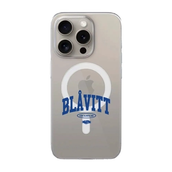 Phonecases3D iPhone 16 Pro Max IFK Göteborg Clear case (MagSafe) -mobilcover, hvid billede 1