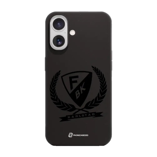 Phonecases3D iPhone 17 Färjestad BK komposterbart cover, sort billede 1
