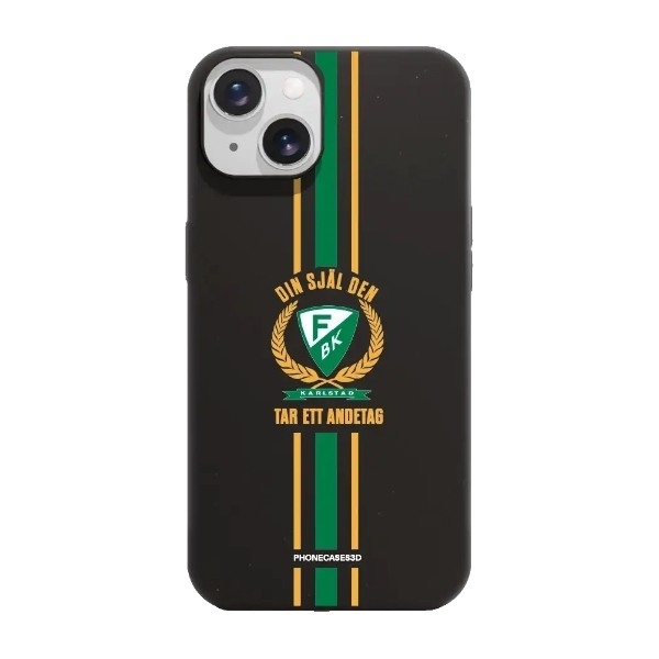 Phonecases3D iPhone 14 Färjestad BK komposterbart cover, sort billede 1