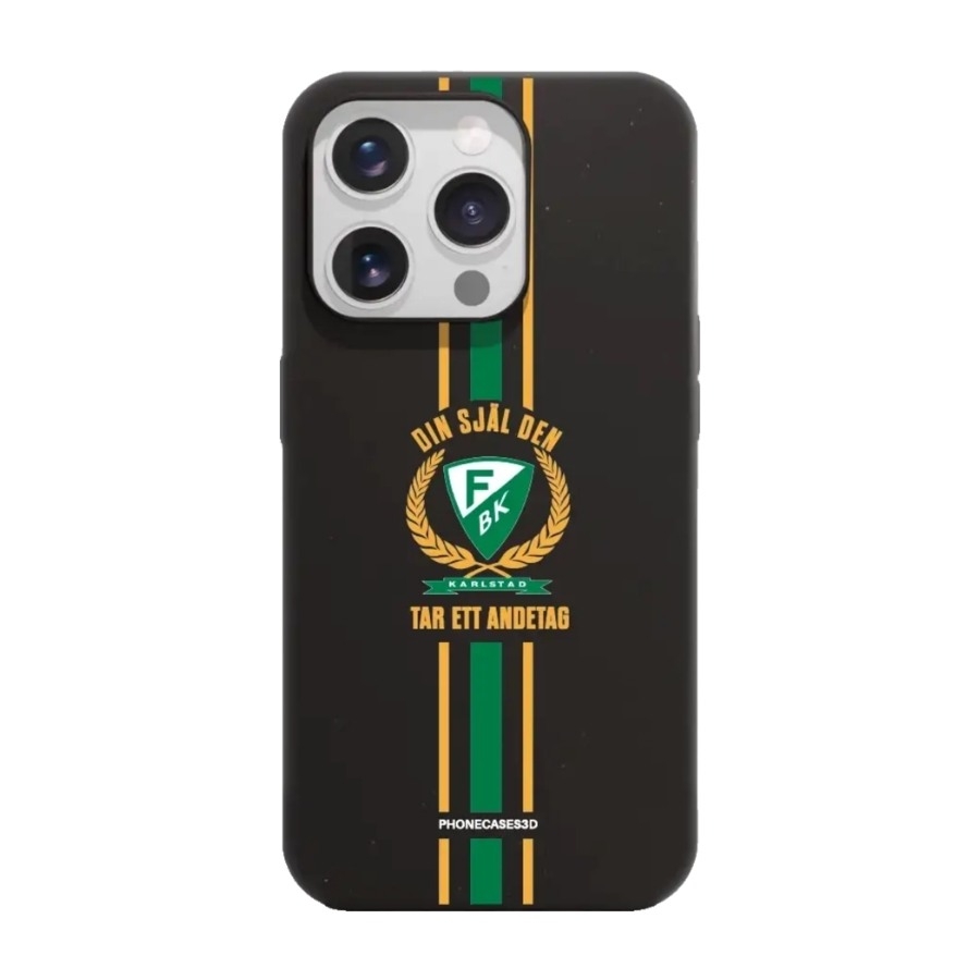 Phonecases3D iPhone 15 Pro Färjestad BK komposterbart cover, sort billede 1