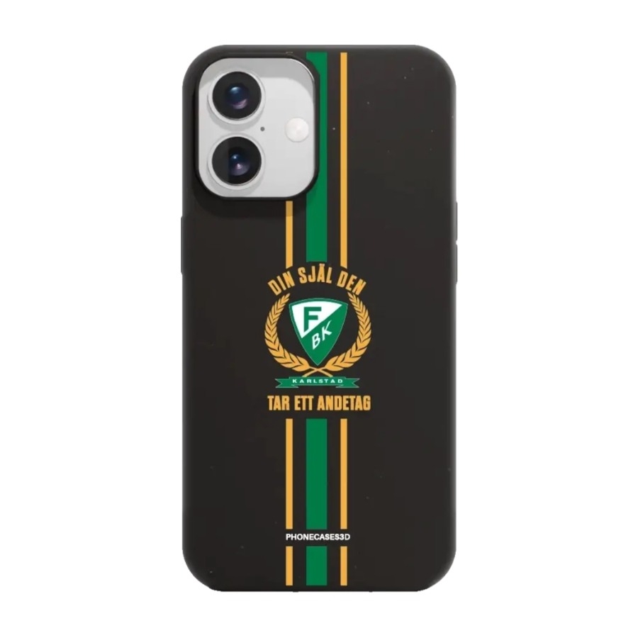 Phonecases3D iPhone 16 Färjestad BK komposterbart cover, sort billede 1