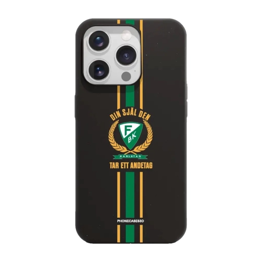 Phonecases3D iPhone 16 Pro Färjestad BK komposterbart cover, sort billede 1