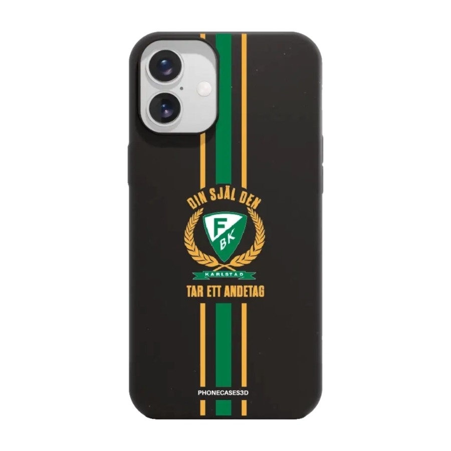 Phonecases3D iPhone 16 Plus Färjestad BK komposterbart cover, sort billede 1