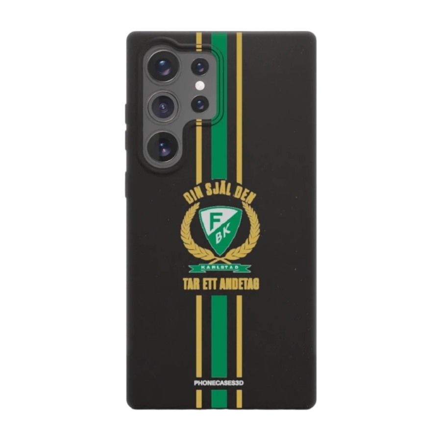 Phonecases3D Samsung Galaxy S25 Ultra Färjestad BK komposterbart cover, sort billede 1