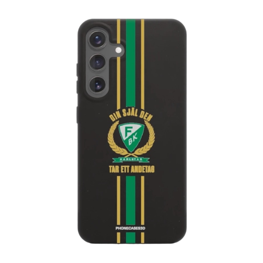 Phonecases3D Samsung Galaxy S25+ Färjestad BK komposterbart cover, sort billede 1
