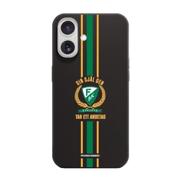 Phonecases3D iPhone 17 Färjestad BK komposterbart cover, sort billede 1