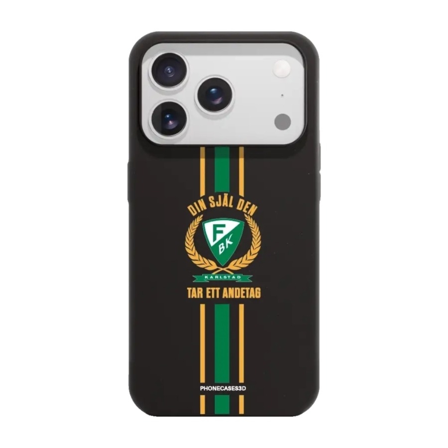 Phonecases3D iPhone 17 Pro Färjestad BK komposterbart cover, sort billede 1