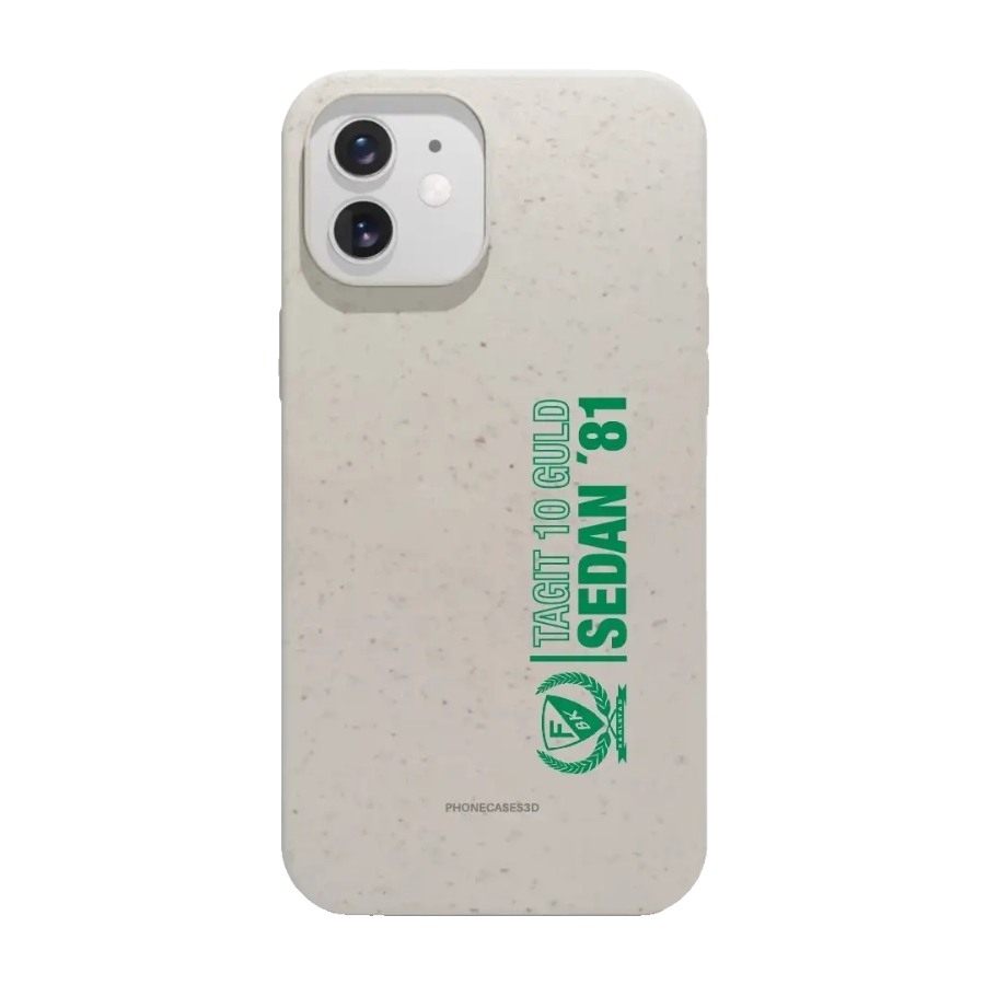 Phonecases3D iPhone 12 Färjestad BK komposterbart cover, hvid billede 1