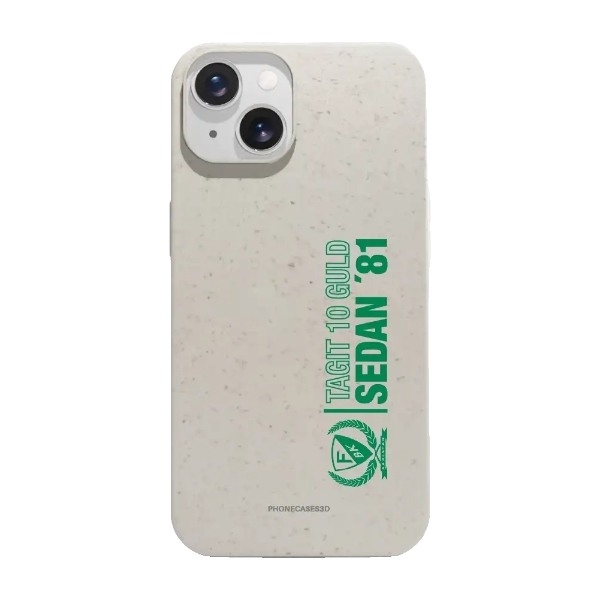 Phonecases3D iPhone 14 Färjestad BK komposterbart cover, hvid billede 1