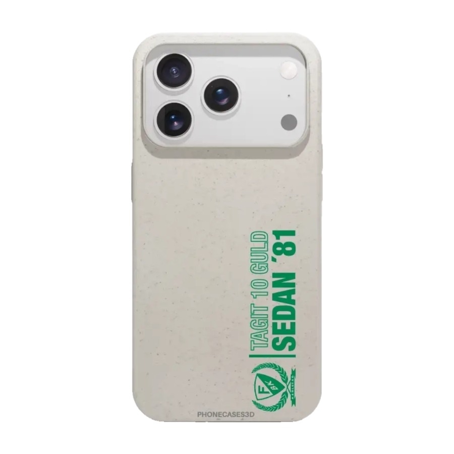 Phonecases3D iPhone 17 Pro Max Färjestad BK komposterbart cover, hvid billede 1