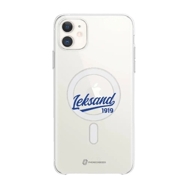 Phonecases3D iPhone 11 Leksands IF Clear case (MagSafe) -mobilcover, hvid billede 1
