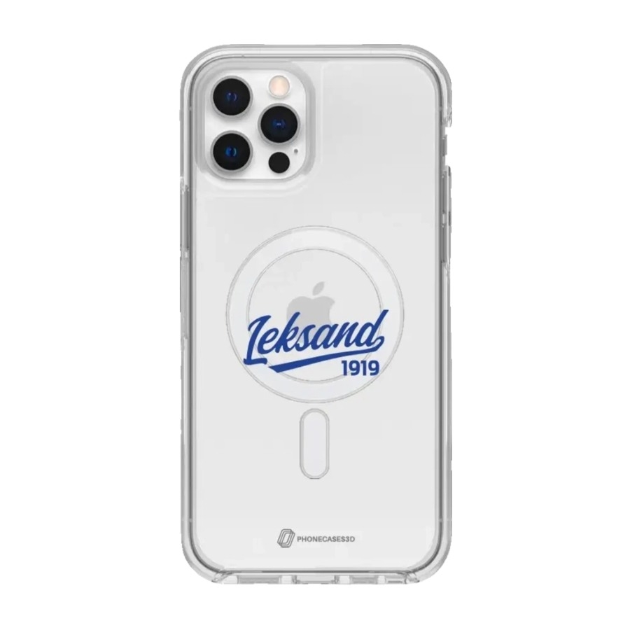 Phonecases3D iPhone 12 Leksands IF Clear case (MagSafe) -mobilcover, hvid billede 1