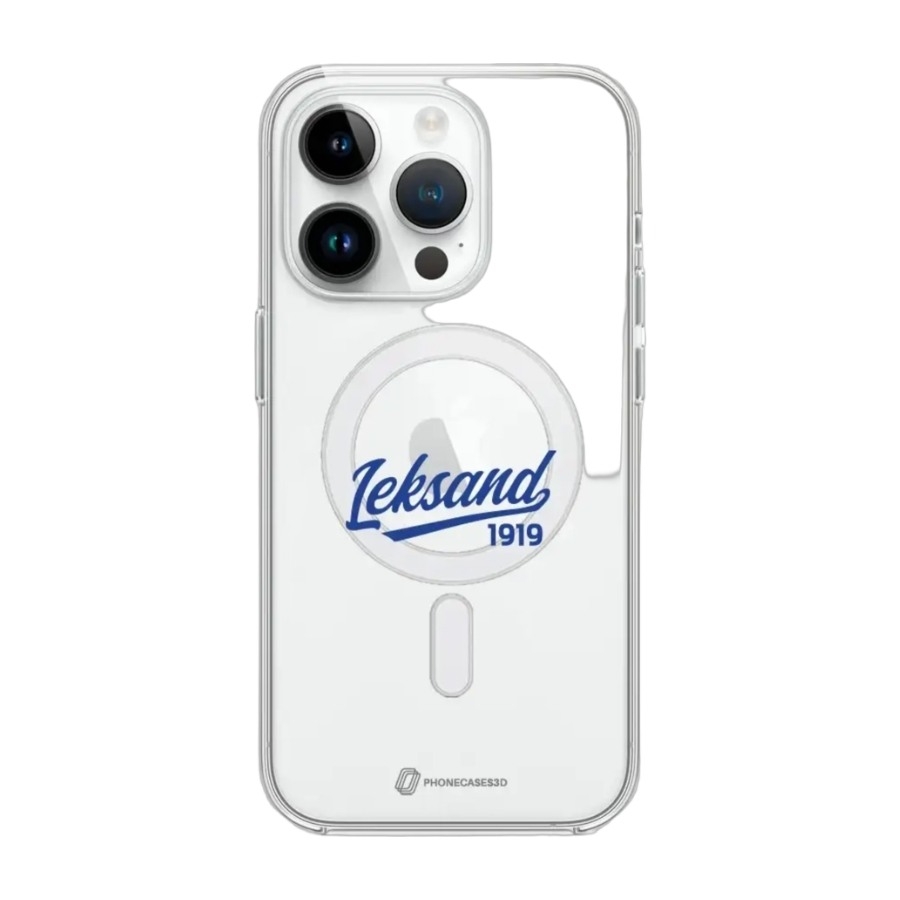 Phonecases3D iPhone 14 Pro Leksands IF Clear case (MagSafe) -mobilcover, hvid billede 1