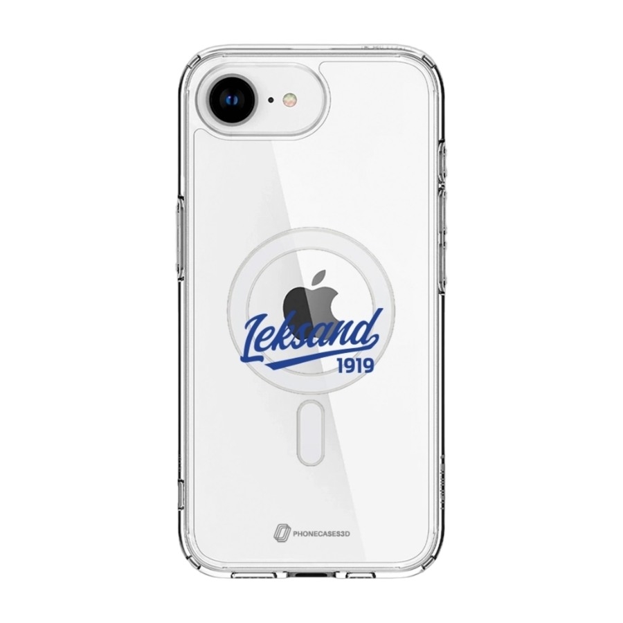 Phonecases3D iPhone 17e/16e Leksands IF Clear case (MagSafe) -mobilcover, hvid billede 1