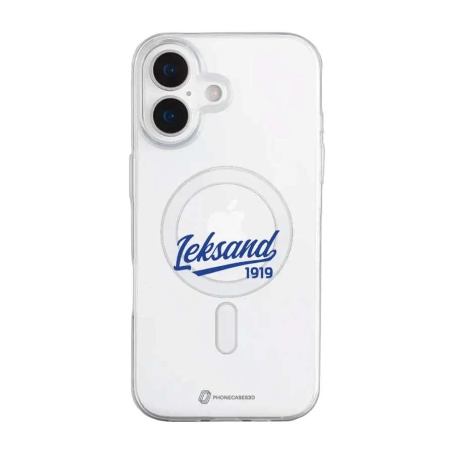 Phonecases3D iPhone 17 Leksands IF Clear case (MagSafe) -mobilcover, hvid billede 1