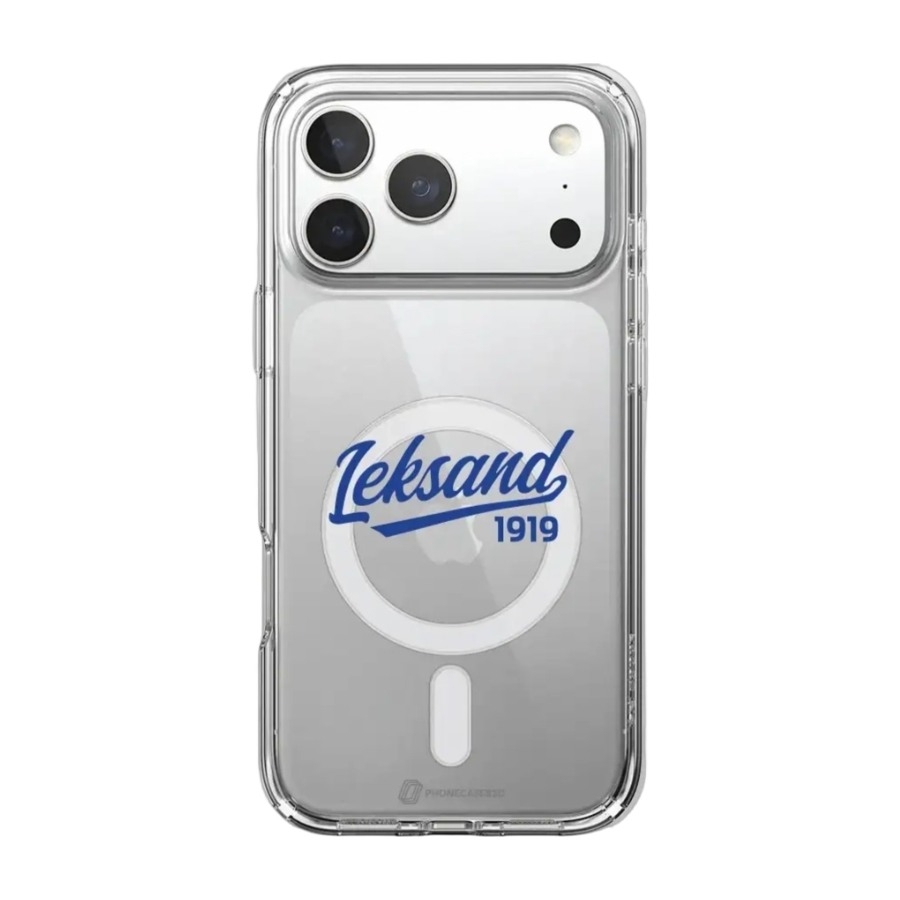 Phonecases3D iPhone 17 Pro Max Leksands IF Clear case (MagSafe) -mobilcover, hvid billede 1