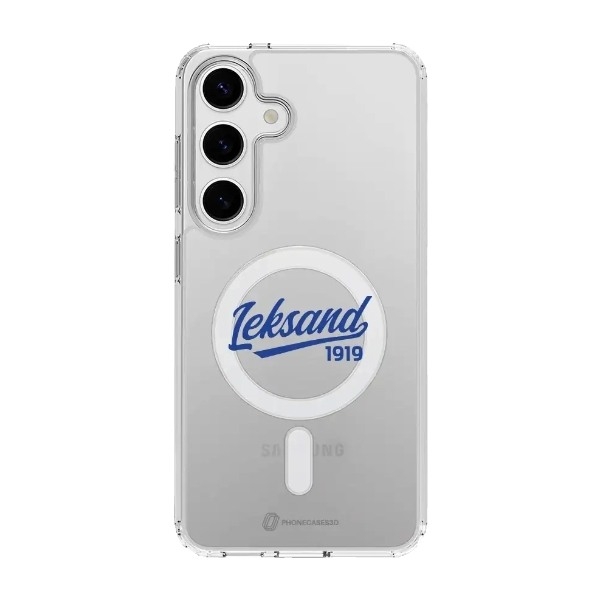 Phonecases3D Samsung Galaxy S25 Leksands IF Clear case (MagSafe) -mobilcover, hvid billede 1
