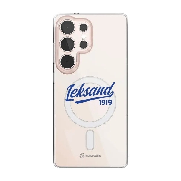 Phonecases3D Samsung Galaxy S25 Ultra Leksands IF Clear case (MagSafe) -mobilcover, hvid billede 1