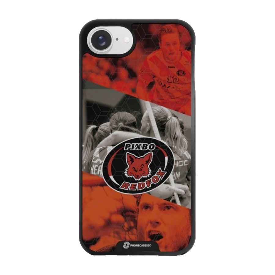 Phonecases3D iPhone 17e/16e Pixbo IBK 3D mobilcover, sort billede 1