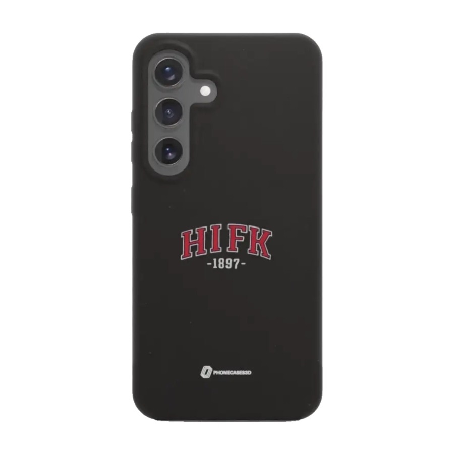 Phonecases3D Samsung Galaxy S25 HIFK Hockey komposterbart cover, sort billede 1