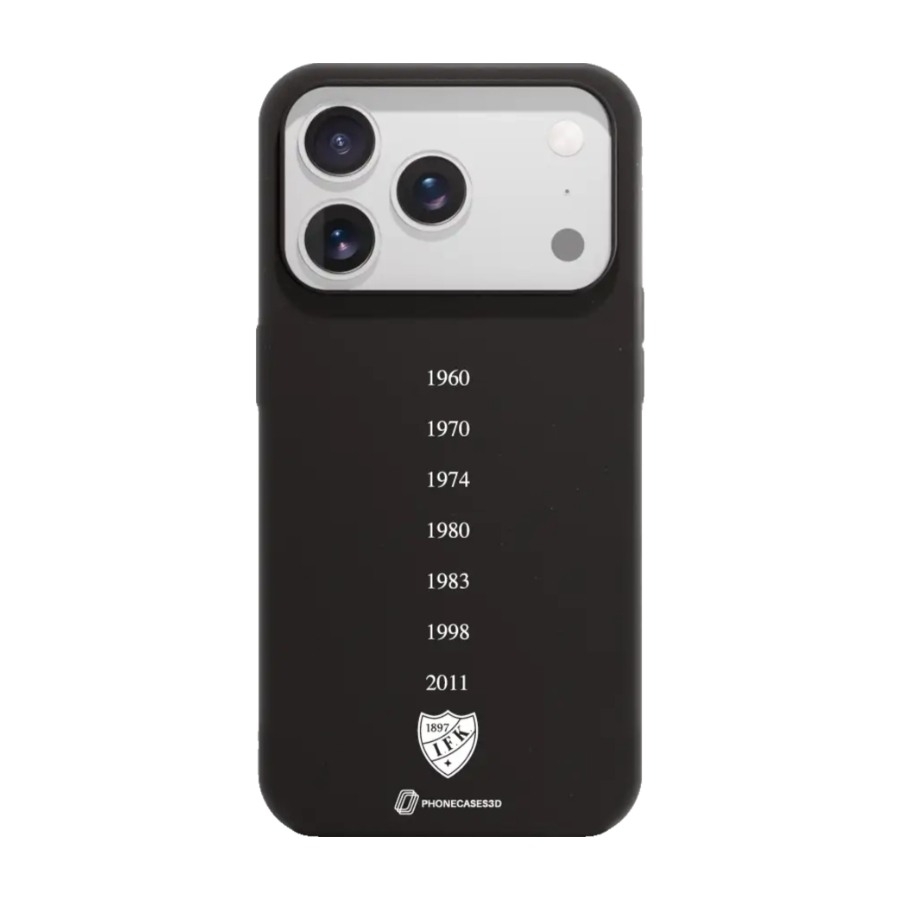 Phonecases3D iPhone 17 Pro HIFK Hockey komposterbart cover, sort billede 1