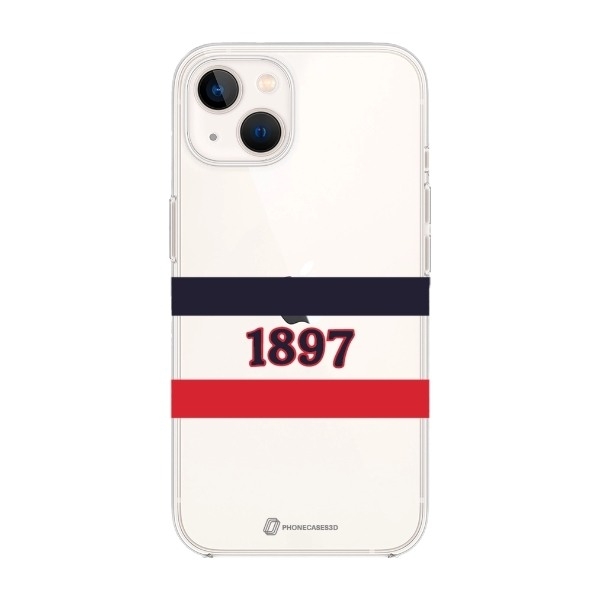Phonecases3D iPhone 14 HIFK Hockey Clear case -mobilcover, hvid billede 1