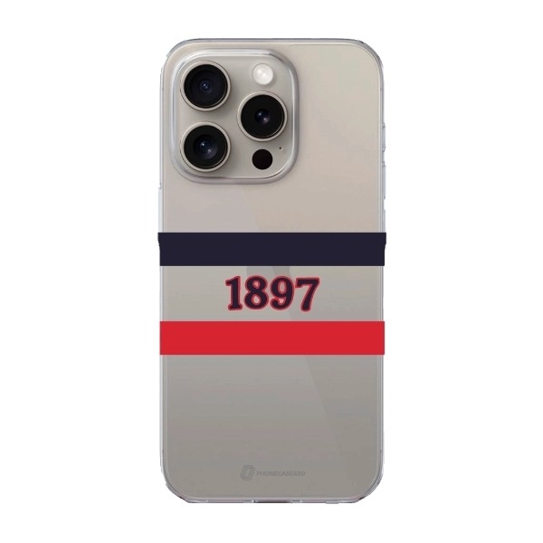 Phonecases3D iPhone 16 Pro Max HIFK Hockey Clear case -mobilcover, hvid billede 1