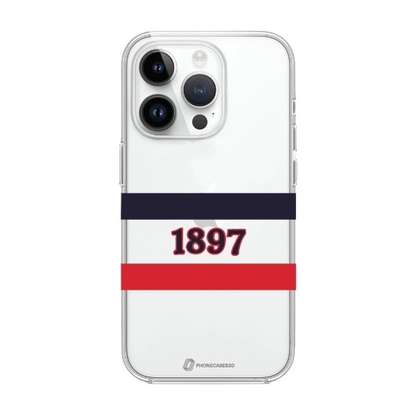 Phonecases3D iPhone 13 Pro HIFK Hockey Clear case -mobilcover, hvid billede 1