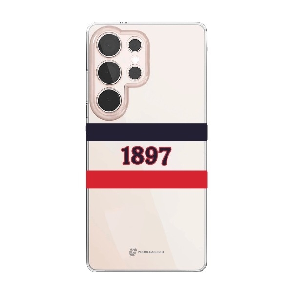 Phonecases3D Samsung Galaxy S25 Ultra HIFK Hockey Clear case -mobilcover, hvid billede 1