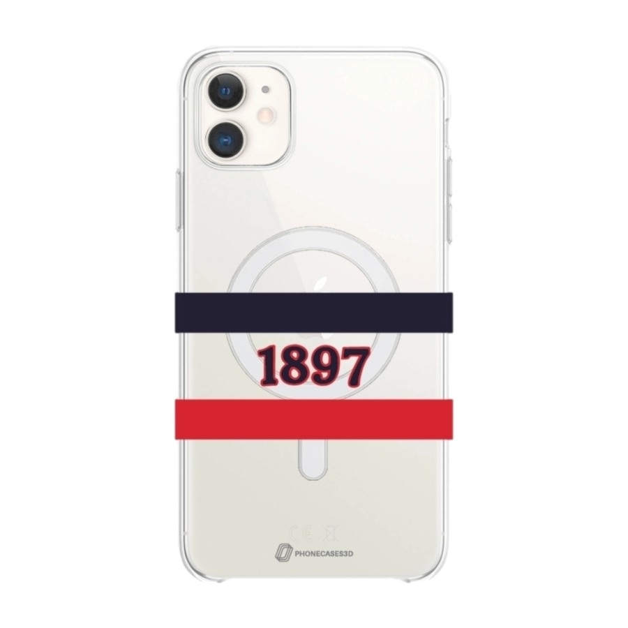 Phonecases3D iPhone 11 HIFK Hockey Clear case (MagSafe) -mobilcover, hvid billede 1