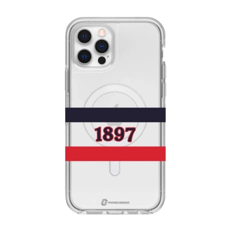 Phonecases3D iPhone 12 HIFK Hockey Clear case (MagSafe) -mobilcover, hvid billede 1