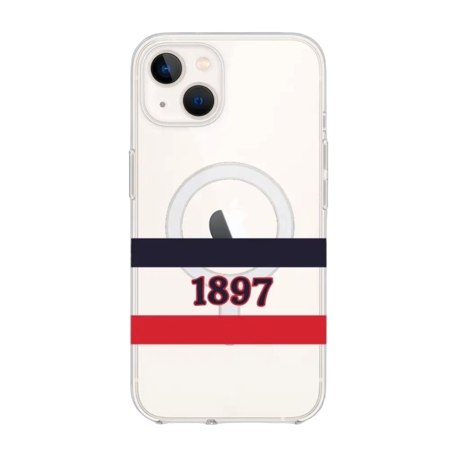 Phonecases3D iPhone 13 HIFK Hockey Clear case (MagSafe) -mobilcover, hvid billede 1