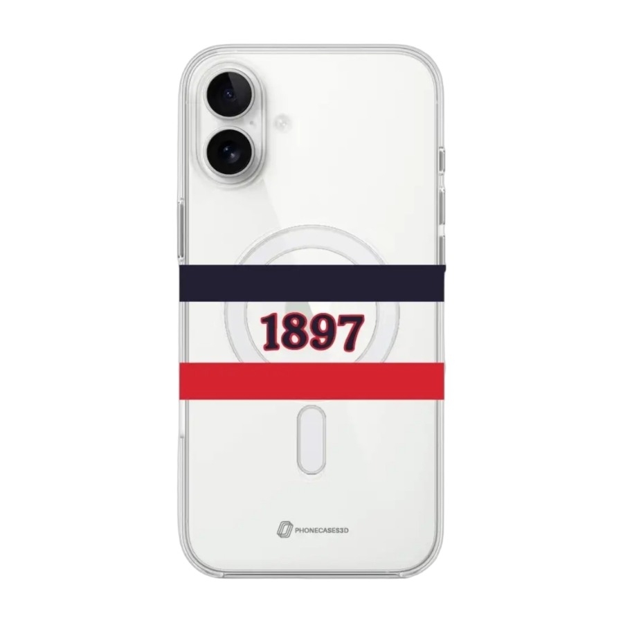 Phonecases3D iPhone 16 Plus HIFK Hockey Clear case (MagSafe) -mobilcover, hvid billede 1