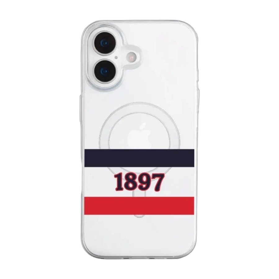 Phonecases3D iPhone 17 HIFK Hockey Clear case (MagSafe) -mobilcover, hvid billede 1