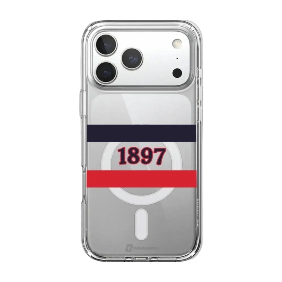 Phonecases3D iPhone 17 Pro HIFK Hockey Clear case (MagSafe) -mobilcover, hvid billede 1