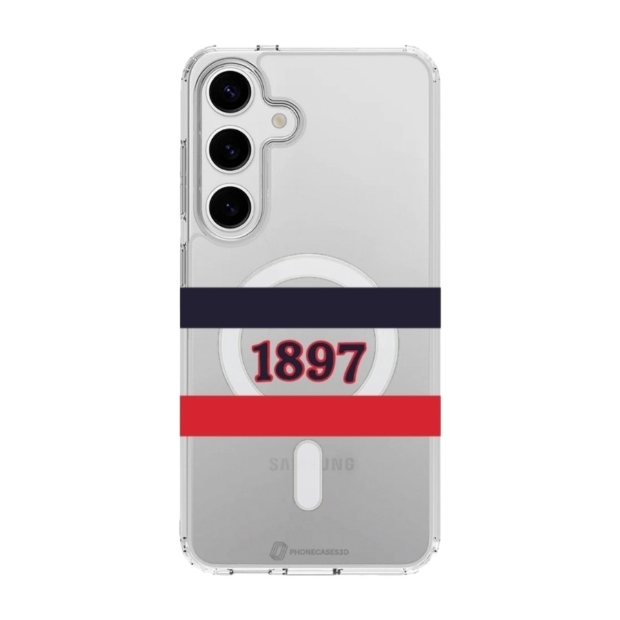 Phonecases3D Samsung Galaxy S25 HIFK Hockey Clear case (MagSafe) -mobilcover, hvid billede 1