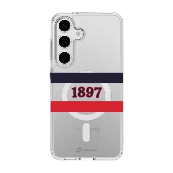Phonecases3D Samsung Galaxy S25+ HIFK Hockey Clear case (MagSafe) -mobilcover, hvid billede 1