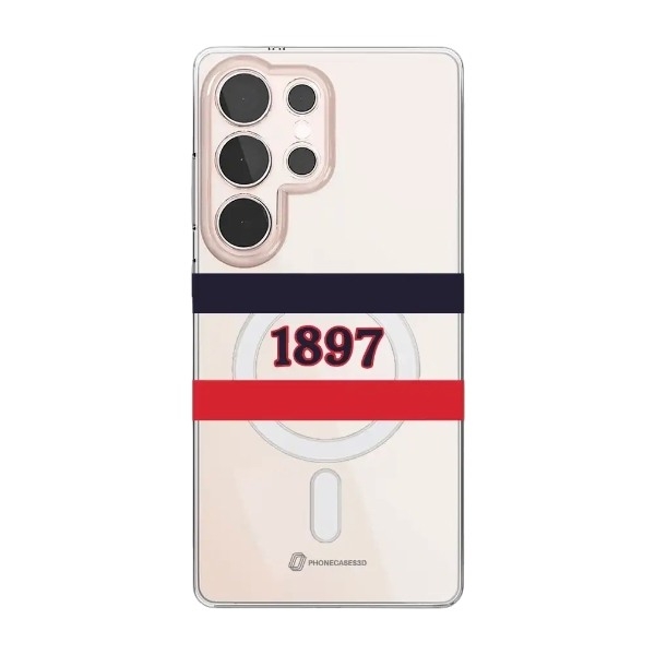 Phonecases3D Samsung Galaxy S25 Ultra HIFK Hockey Clear case (MagSafe) -mobilcover, hvid billede 1
