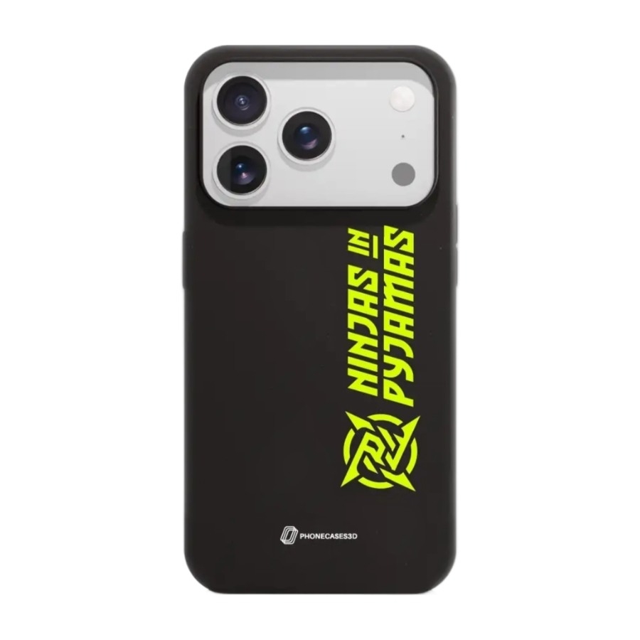 Phonecases3D iPhone 17 Pro Ninjas in Pyjamas komposterbart cover, sort billede 1