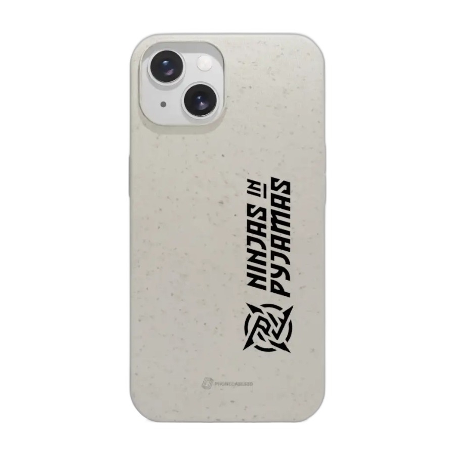 Phonecases3D iPhone 15 Ninjas in Pyjamas komposterbart cover, hvid billede 1